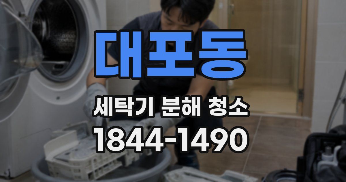 대포동 세탁기 분해 청소