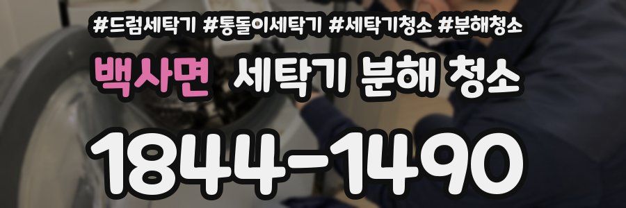 백사면 세탁기 분해 청소