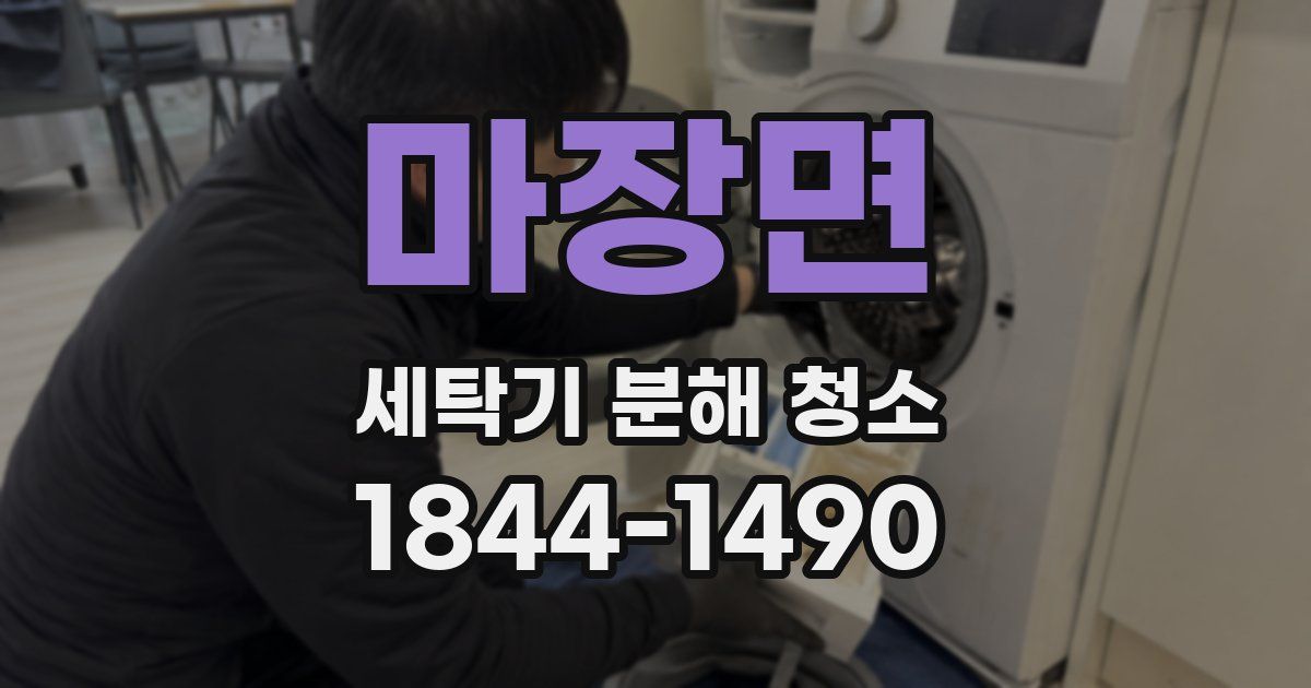 마장면 세탁기 분해 청소