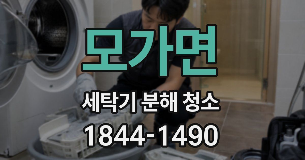 모가면 세탁기 분해 청소
