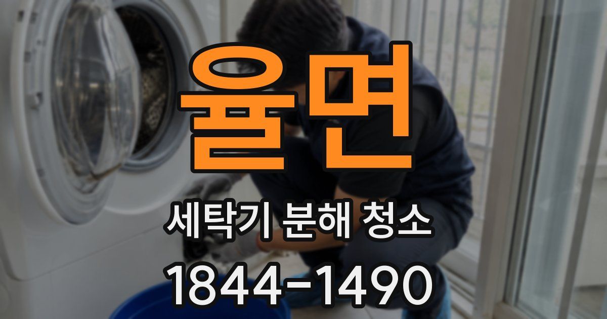 율면 세탁기 분해 청소