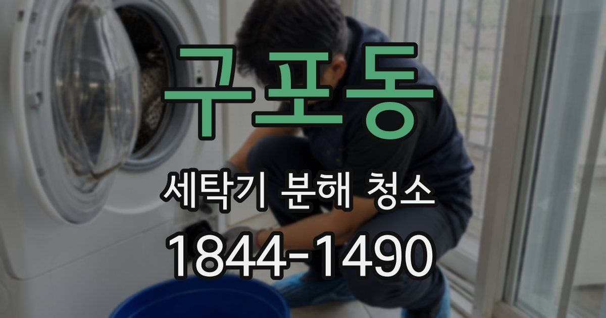 구포동 세탁기 분해 청소