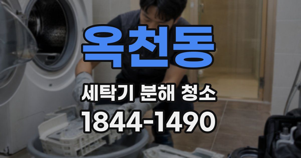 옥천동 세탁기 분해 청소