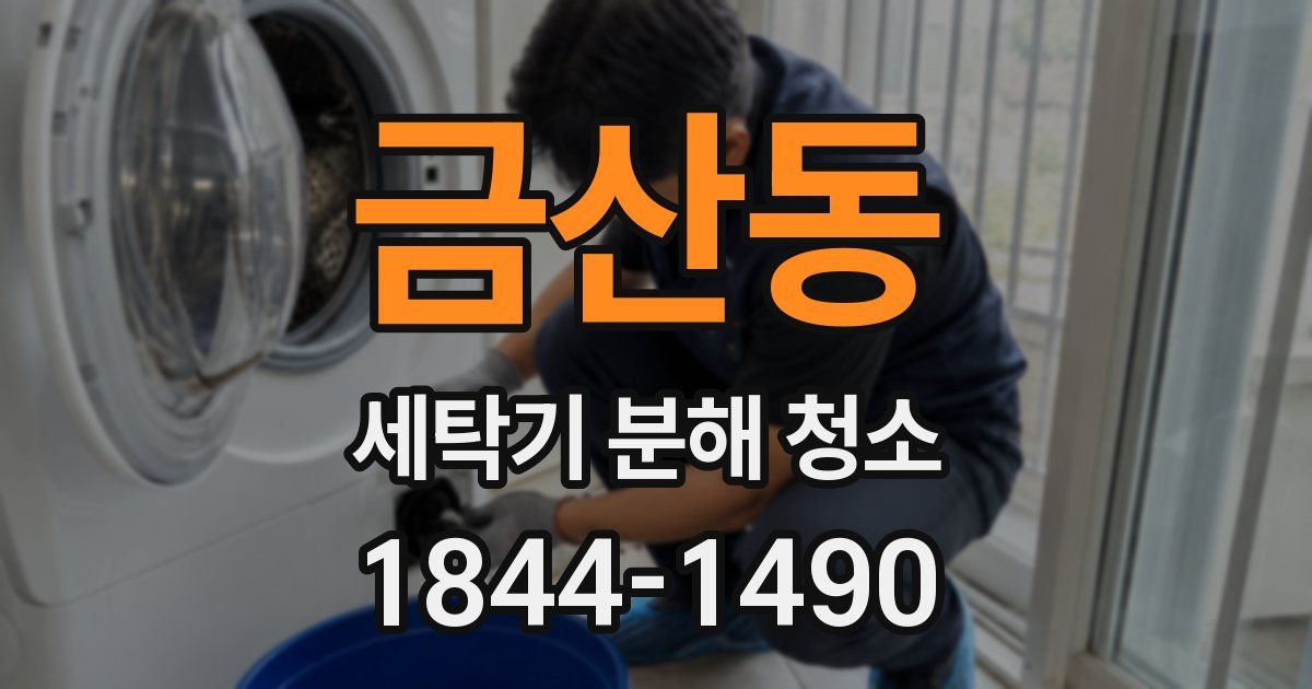 금산동 세탁기 분해 청소