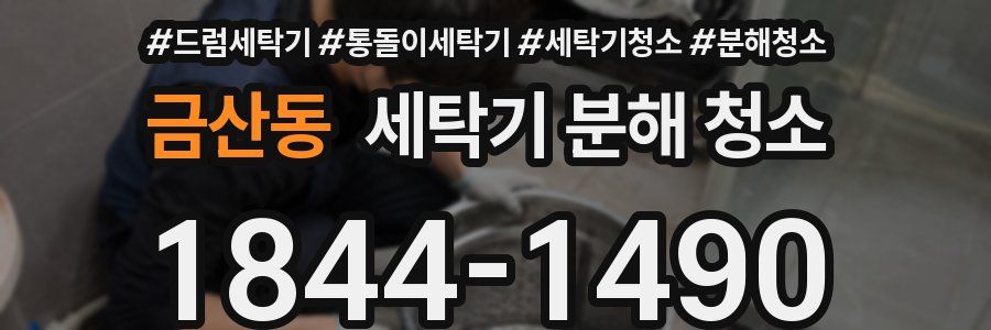 금산동 세탁기 분해 청소