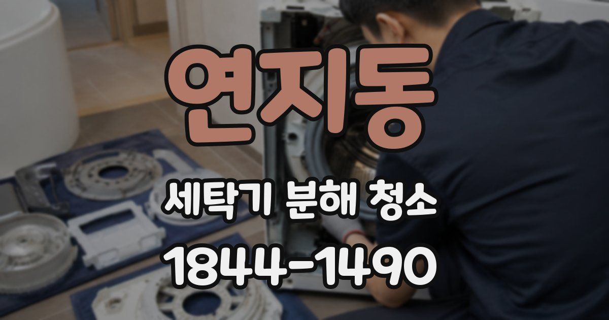 연지동 세탁기 분해 청소