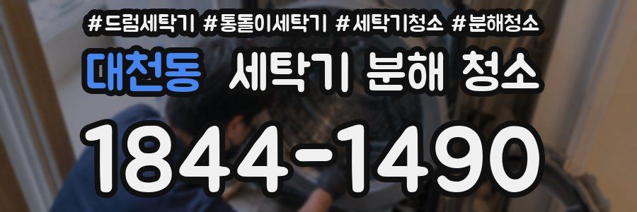 대천동 세탁기 분해 청소