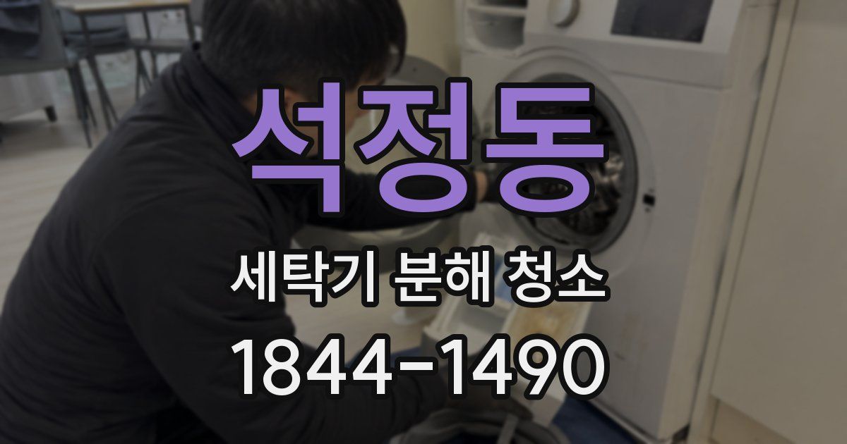 석정동 세탁기 분해 청소