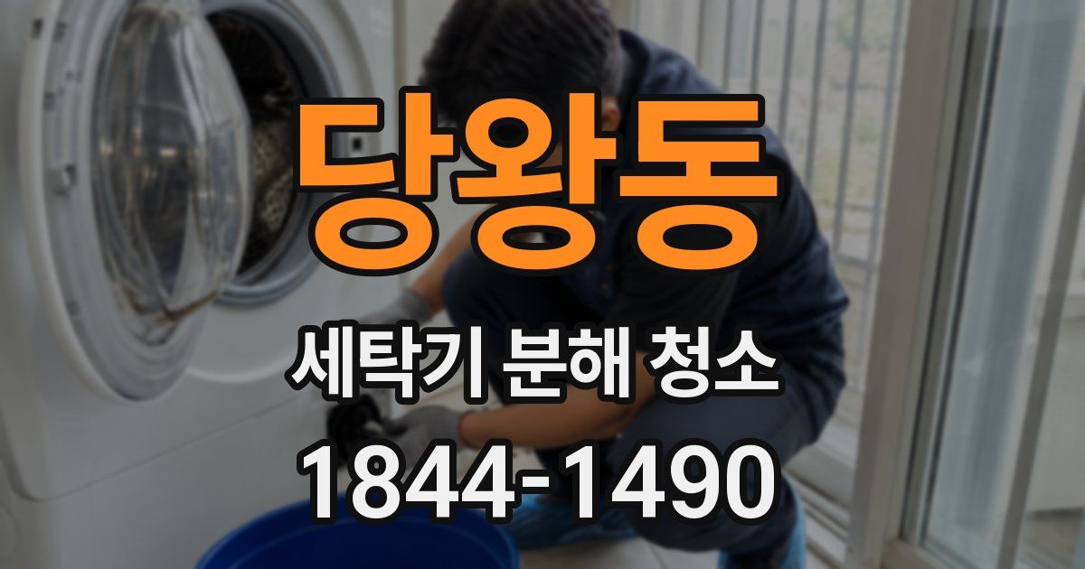 당왕동 세탁기 분해 청소
