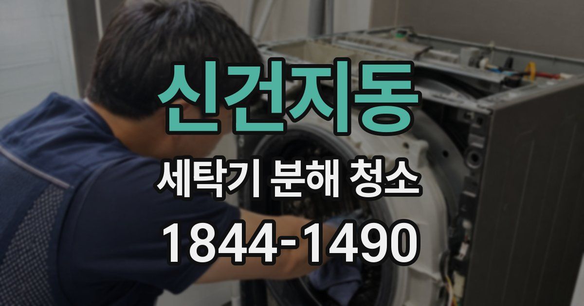 신건지동 세탁기 분해 청소