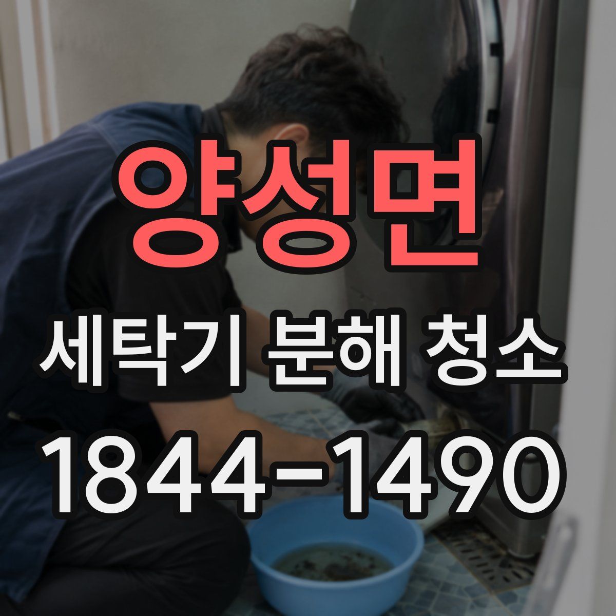양성면 세탁기 분해 청소