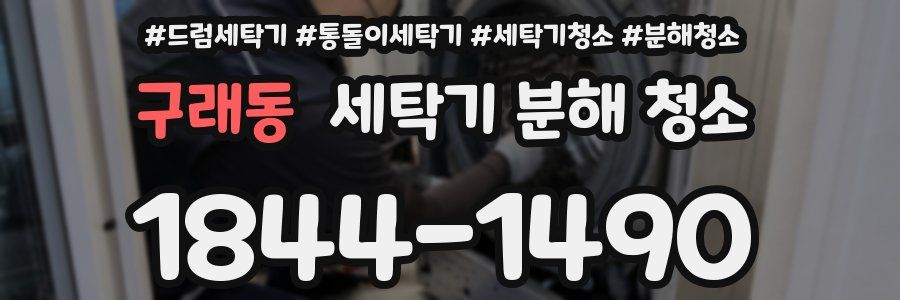 구래동 세탁기 분해 청소
