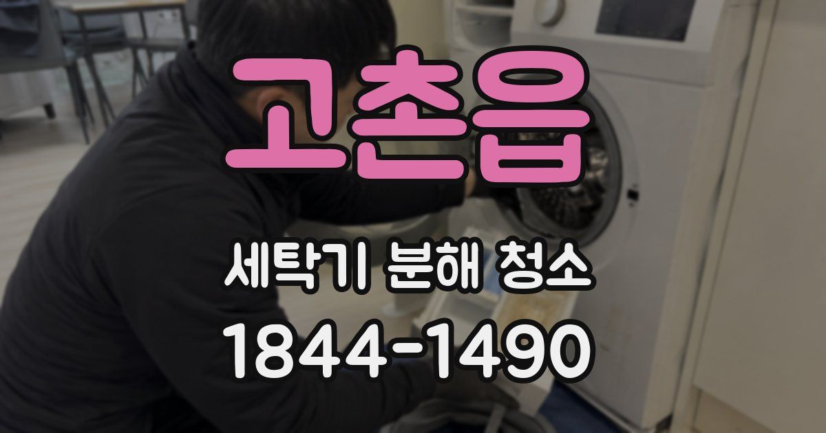 고촌읍 세탁기 분해 청소