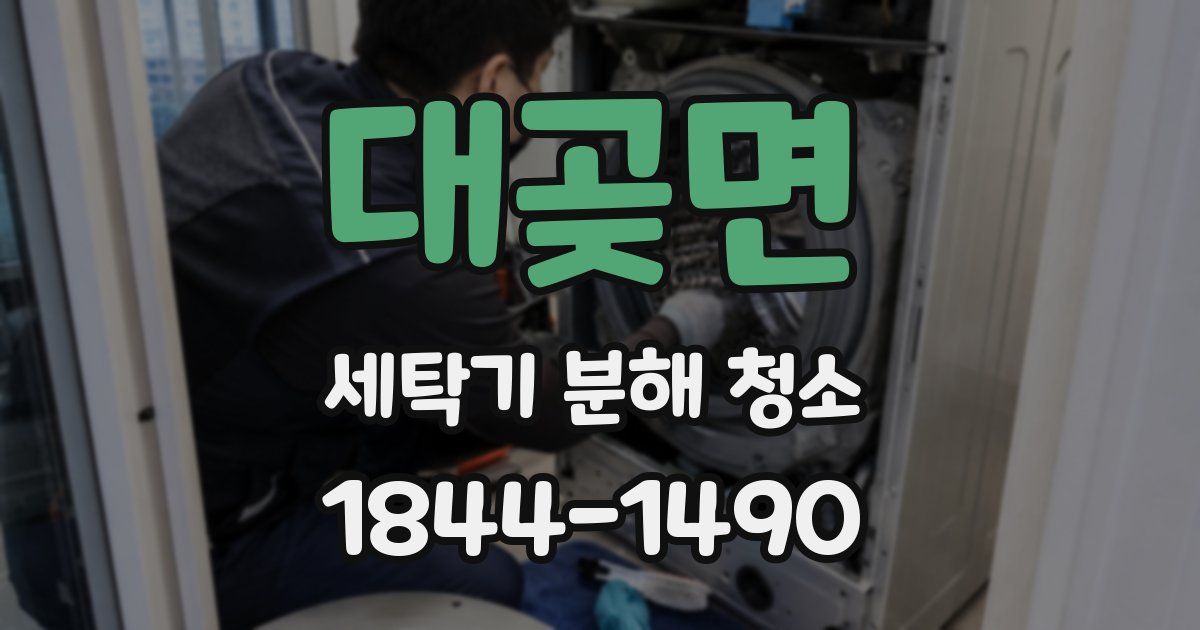 대곶면 세탁기 분해 청소