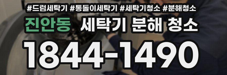 진안동 세탁기 분해 청소