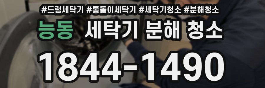 능동 세탁기 분해 청소