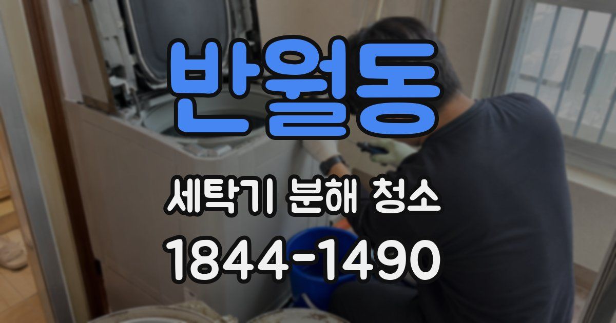 반월동 세탁기 분해 청소