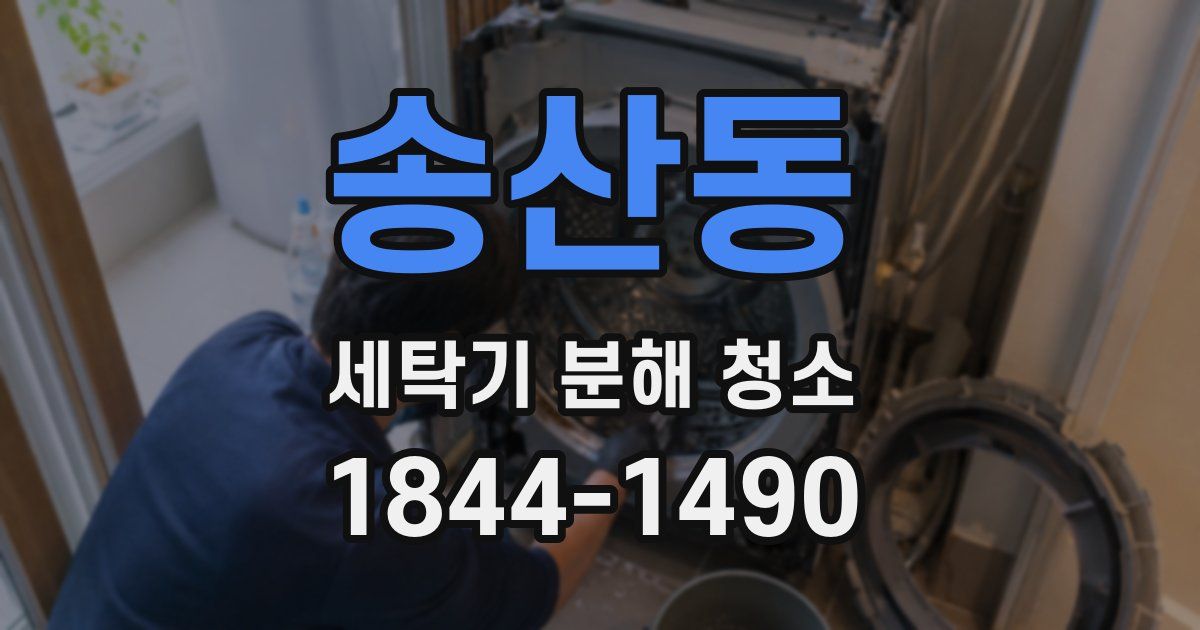 송산동 세탁기 분해 청소