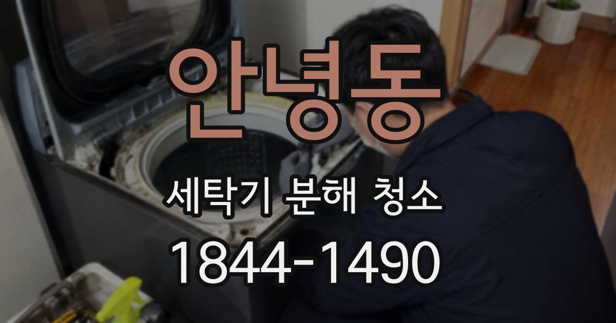 안녕동 세탁기 분해 청소