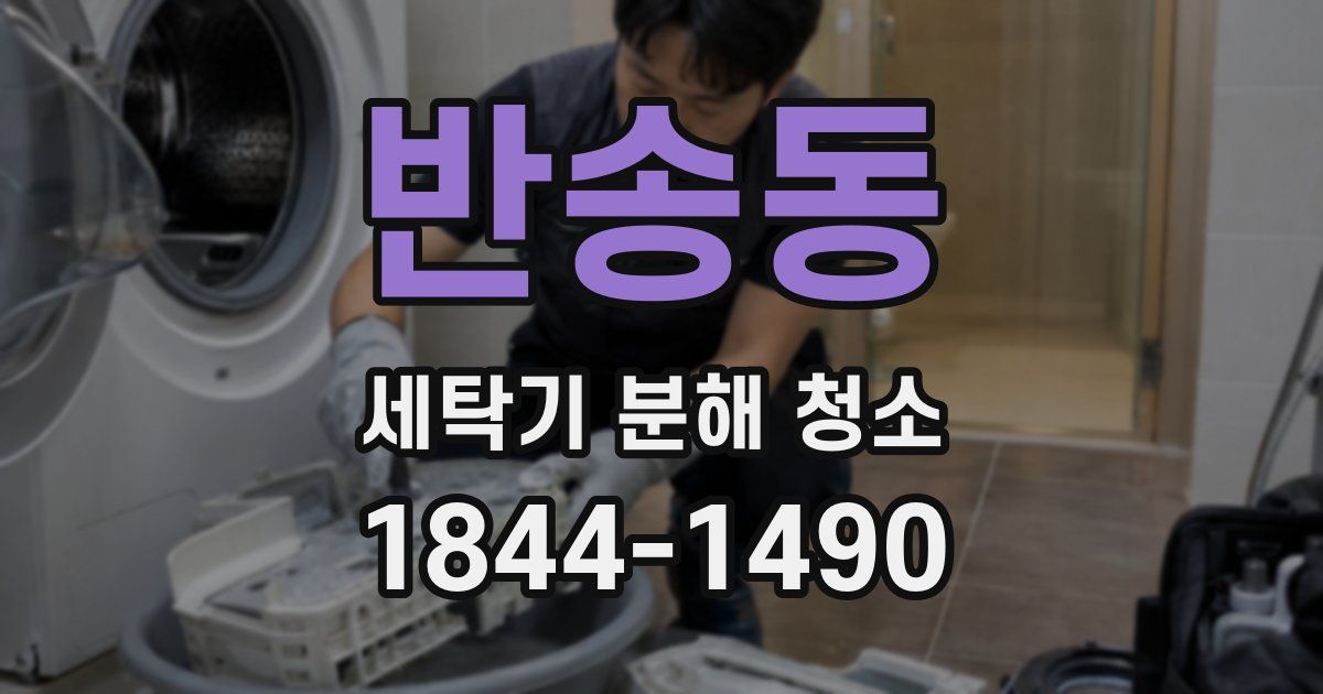 반송동 세탁기 분해 청소