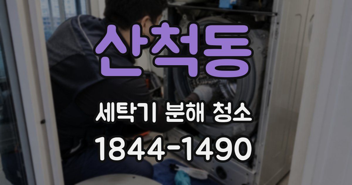 산척동 세탁기 분해 청소