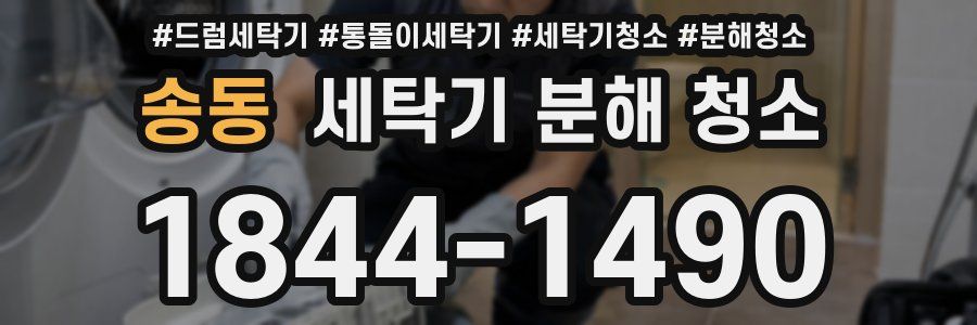 송동 세탁기 분해 청소