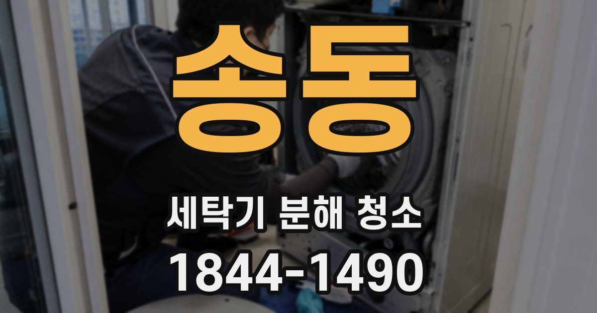 송동 세탁기 분해 청소