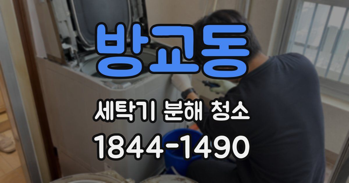 방교동 세탁기 분해 청소