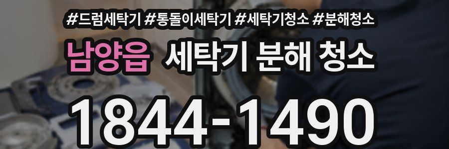 남양읍 세탁기 분해 청소
