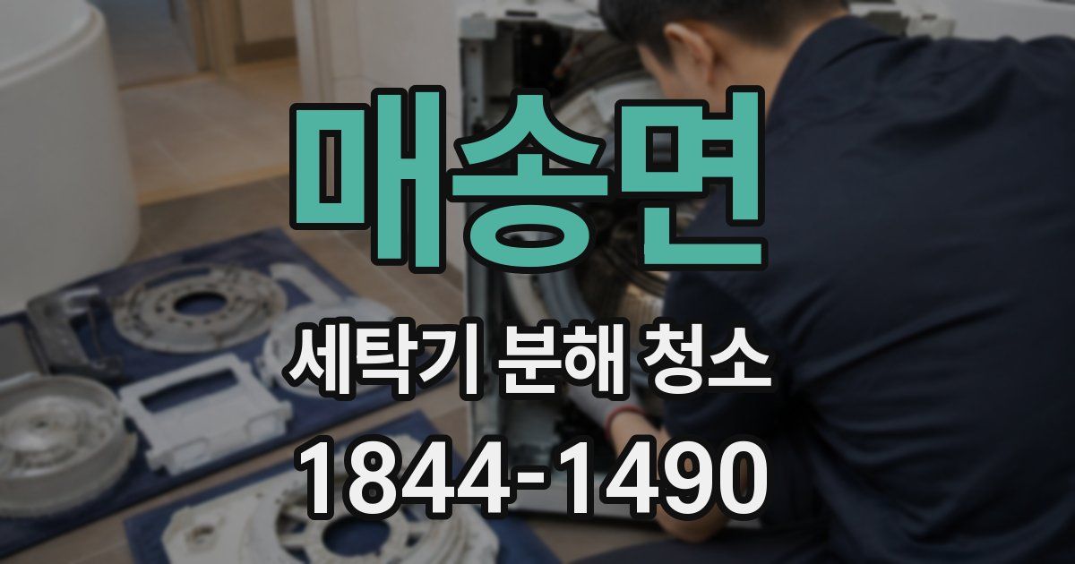 매송면 세탁기 분해 청소