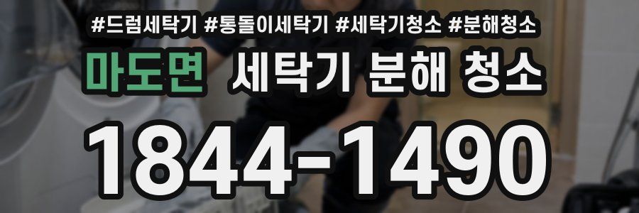 마도면 세탁기 분해 청소