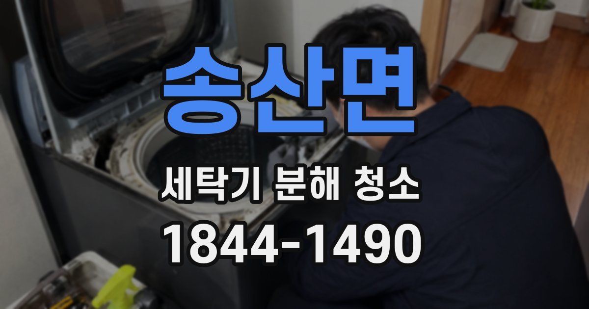 송산면 세탁기 분해 청소