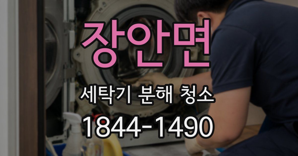 장안면 세탁기 분해 청소