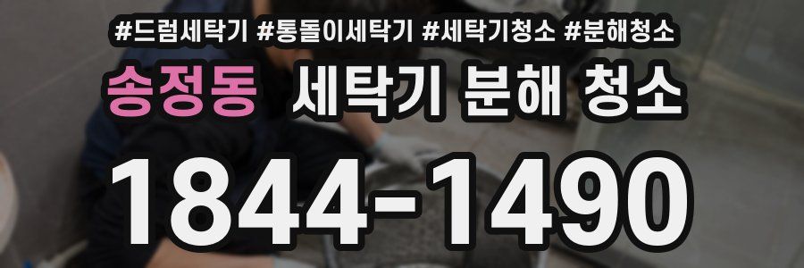 송정동 세탁기 분해 청소