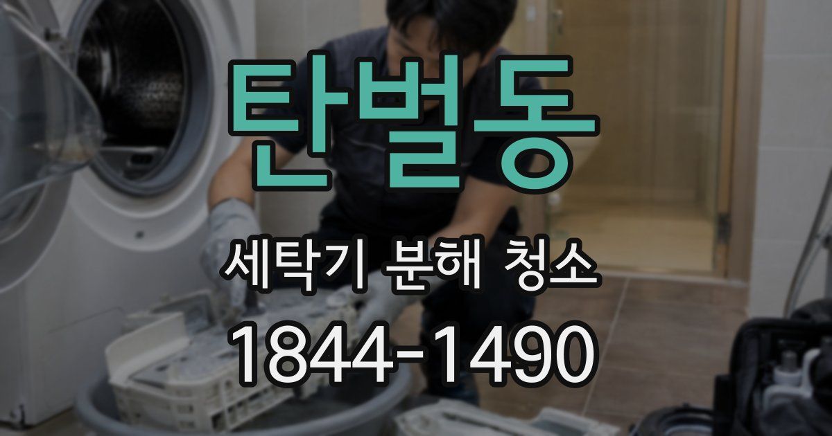 탄벌동 세탁기 분해 청소
