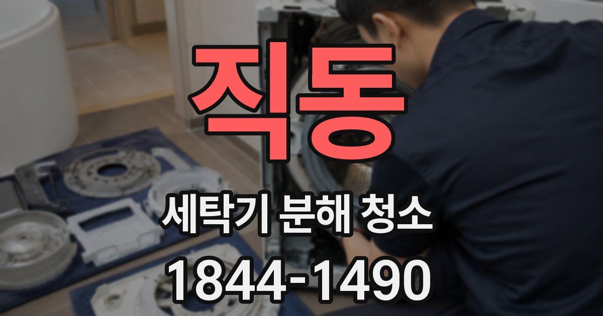직동 세탁기 분해 청소
