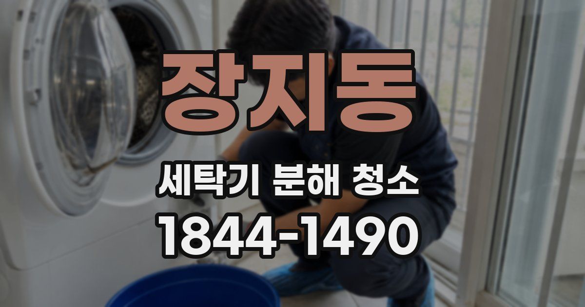 장지동 세탁기 분해 청소