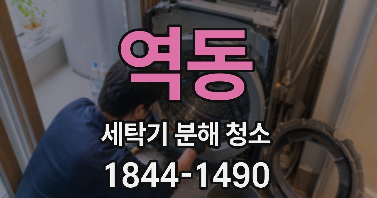 역동 세탁기 분해 청소