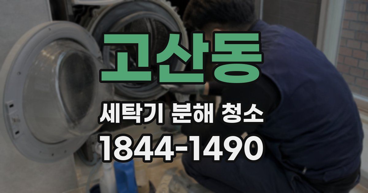고산동 세탁기 분해 청소