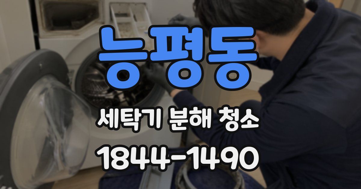 능평동 세탁기 분해 청소