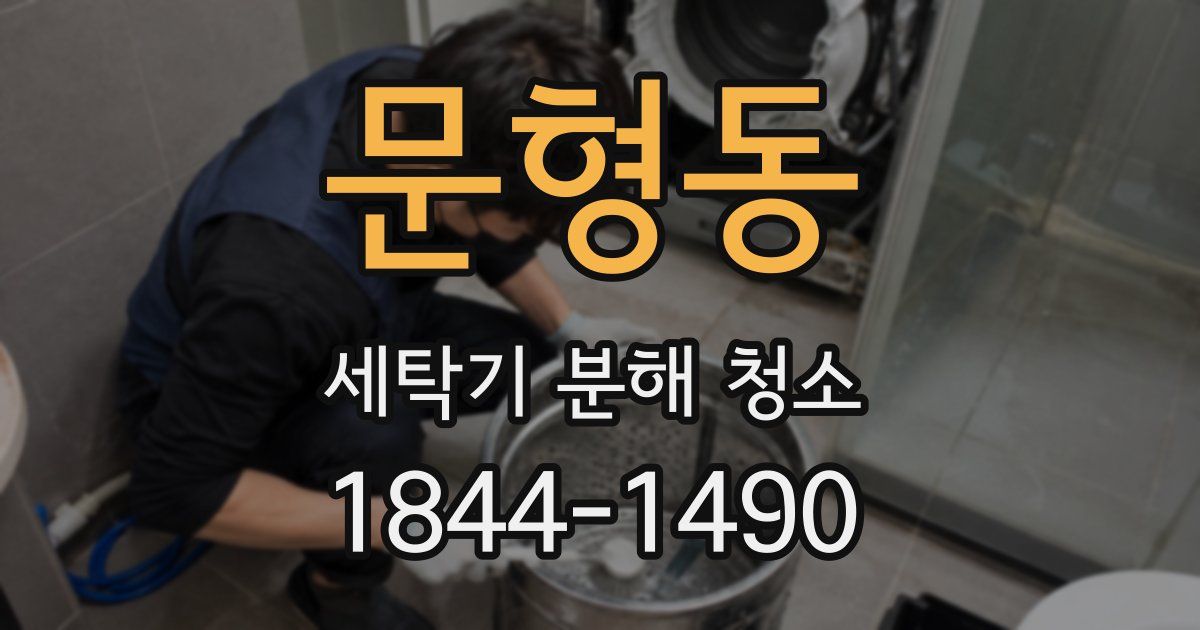 문형동 세탁기 분해 청소