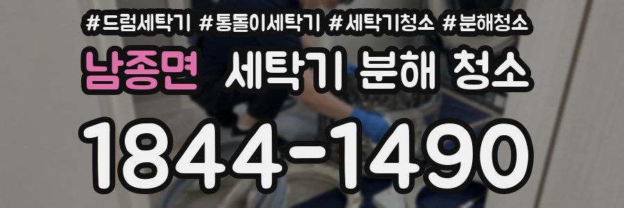 남종면 세탁기 분해 청소
