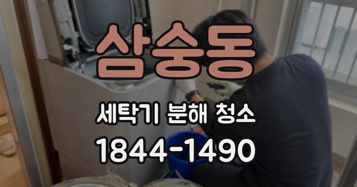 삼숭동 세탁기 분해 청소
