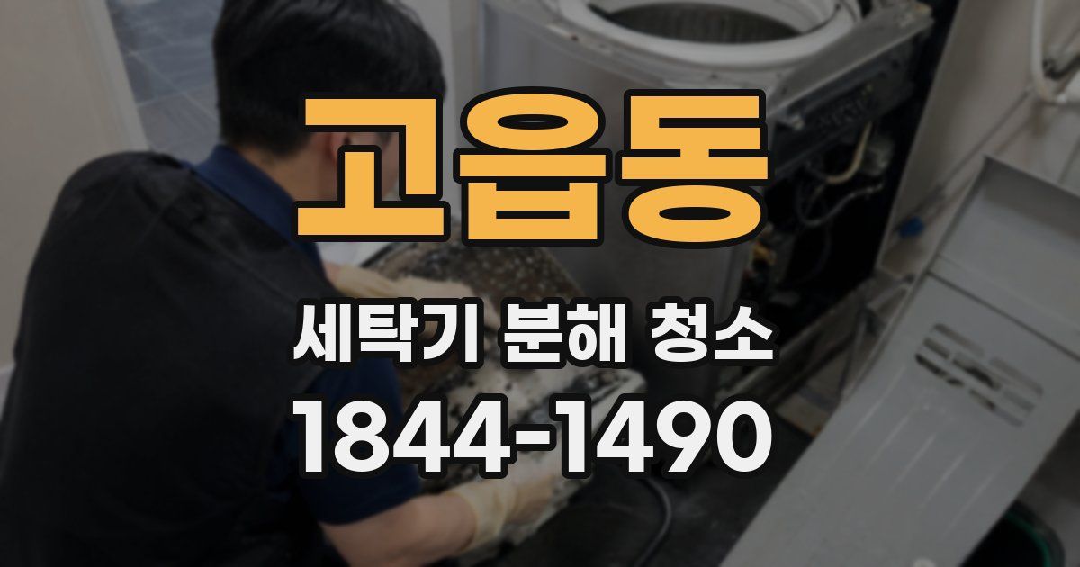 고읍동 세탁기 분해 청소
