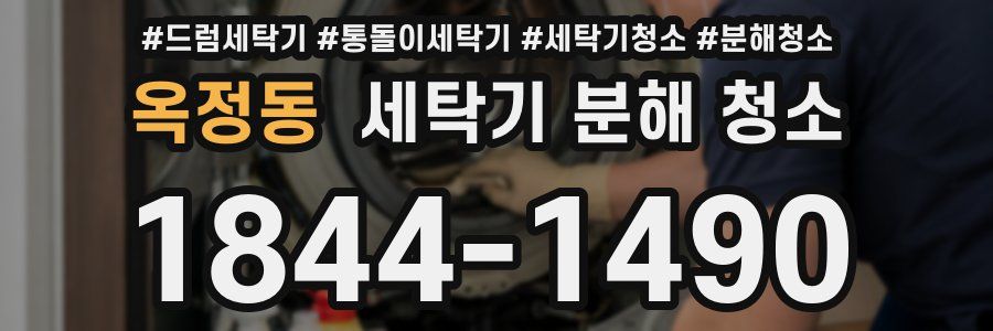 옥정동 세탁기 분해 청소
