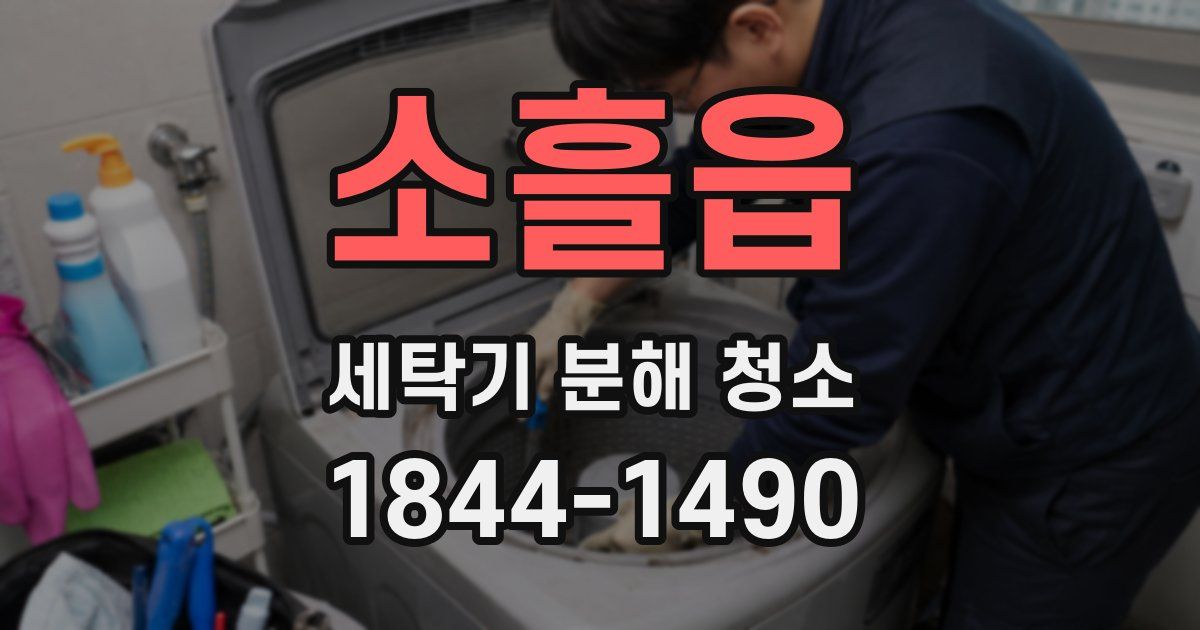 소흘읍 세탁기 분해 청소