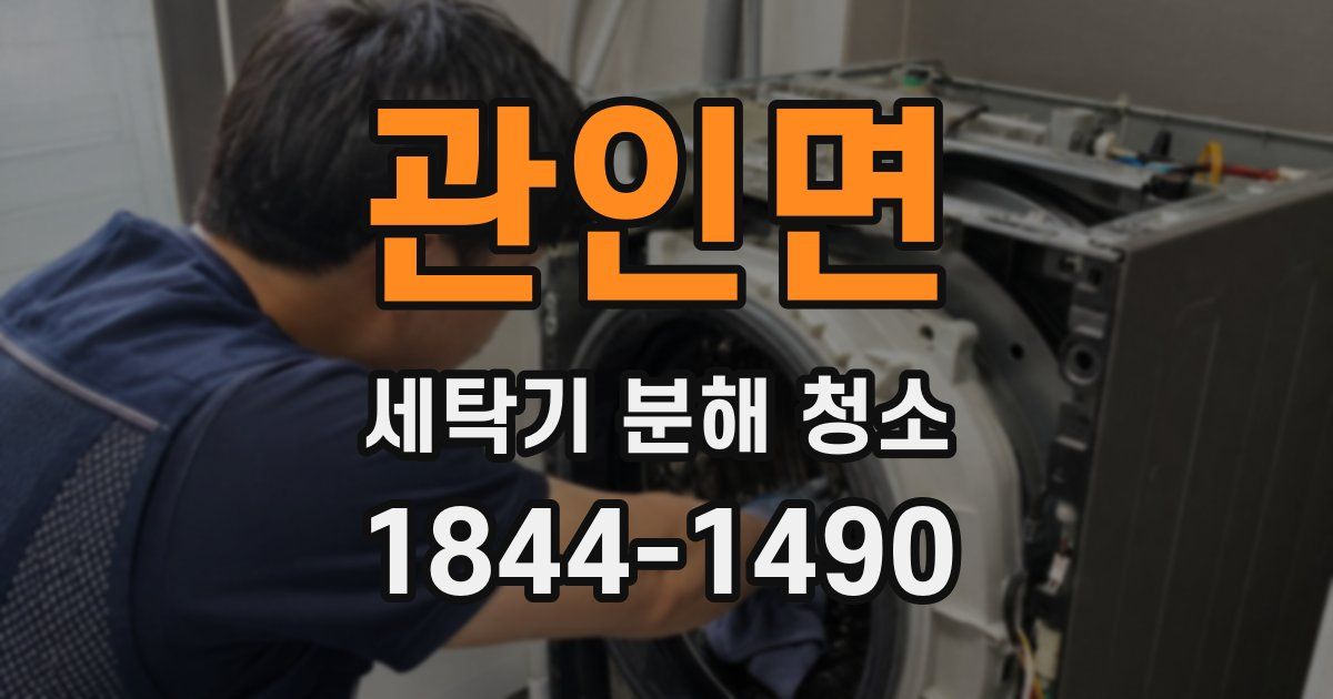 관인면 세탁기 분해 청소