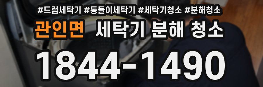 관인면 세탁기 분해 청소