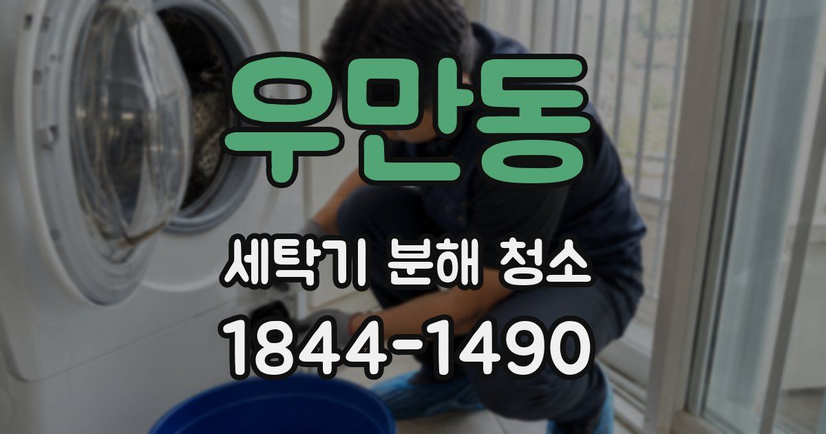 우만동 세탁기 분해 청소