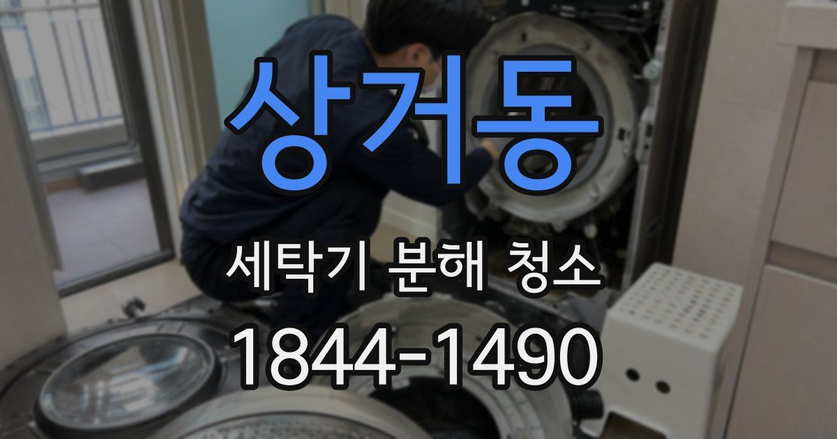 상거동 세탁기 분해 청소